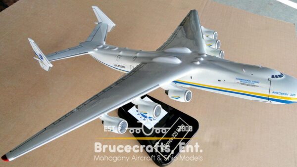 Model of Antonov 225 Mriya with detailed craftsmanship.